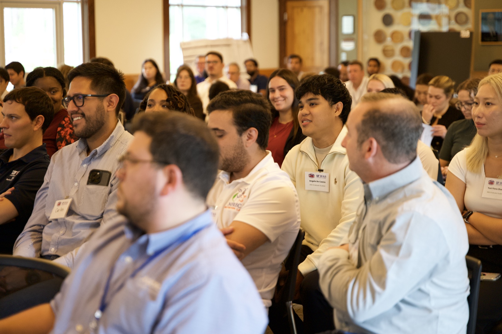 Angelo De Castro in the audience at the 2026 UF/IFAS Animal Sciences Symposium